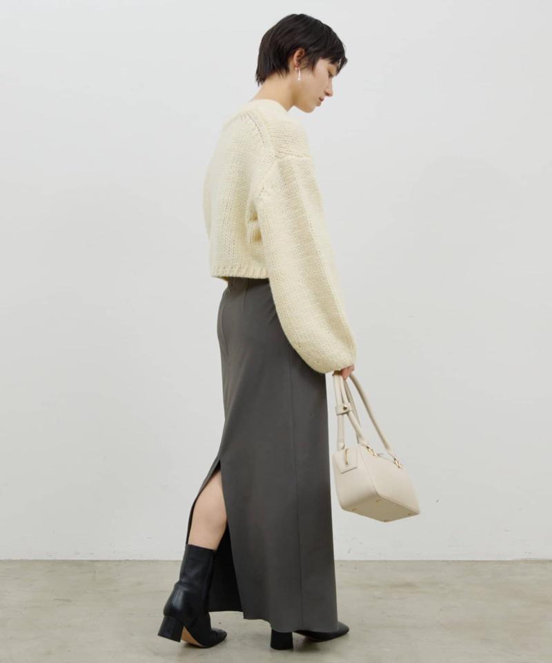 【ガランテ定番スカートに新色CGY登場】【3サイズ展開】ストレッチマキシタイトスカート2