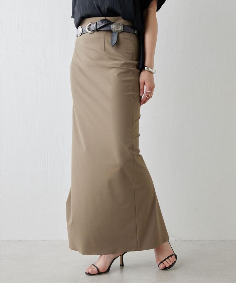 【ガランテ定番スカートに新色CGY登場】【3サイズ展開】ストレッチマキシタイトスカート2