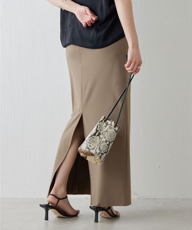 【ガランテ定番スカートに新色CGY登場】【3サイズ展開】ストレッチマキシタイトスカート2