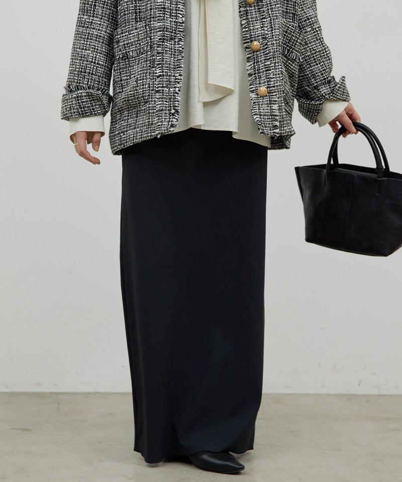 【ガランテ定番スカートに新色CGY登場】【3サイズ展開】ストレッチマキシタイトスカート2