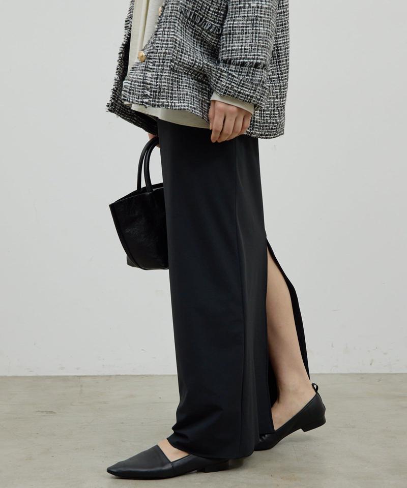 【ガランテ定番スカートに新色CGY登場】【3サイズ展開】ストレッチマキシタイトスカート2