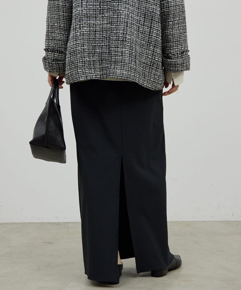 【ガランテ定番スカートに新色CGY登場】【3サイズ展開】ストレッチマキシタイトスカート2