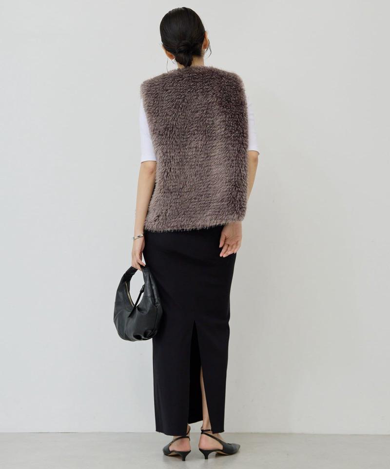 【ガランテ定番スカートに新色CGY登場】【3サイズ展開】ストレッチマキシタイトスカート2