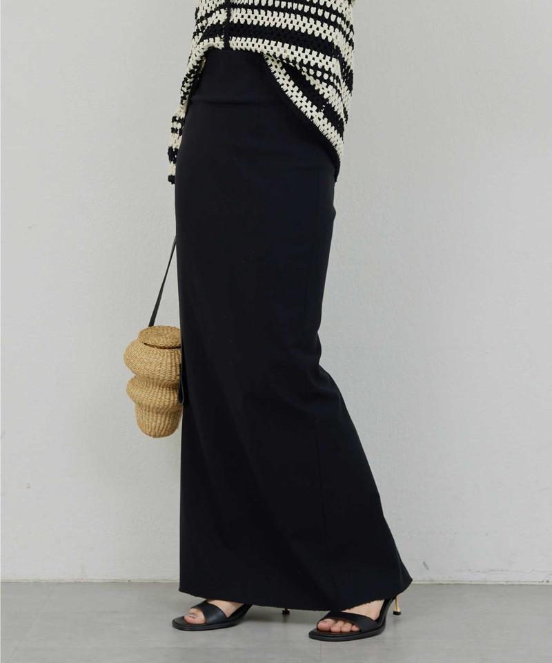 【ガランテ定番スカートに新色CGY登場】【3サイズ展開】ストレッチマキシタイトスカート2