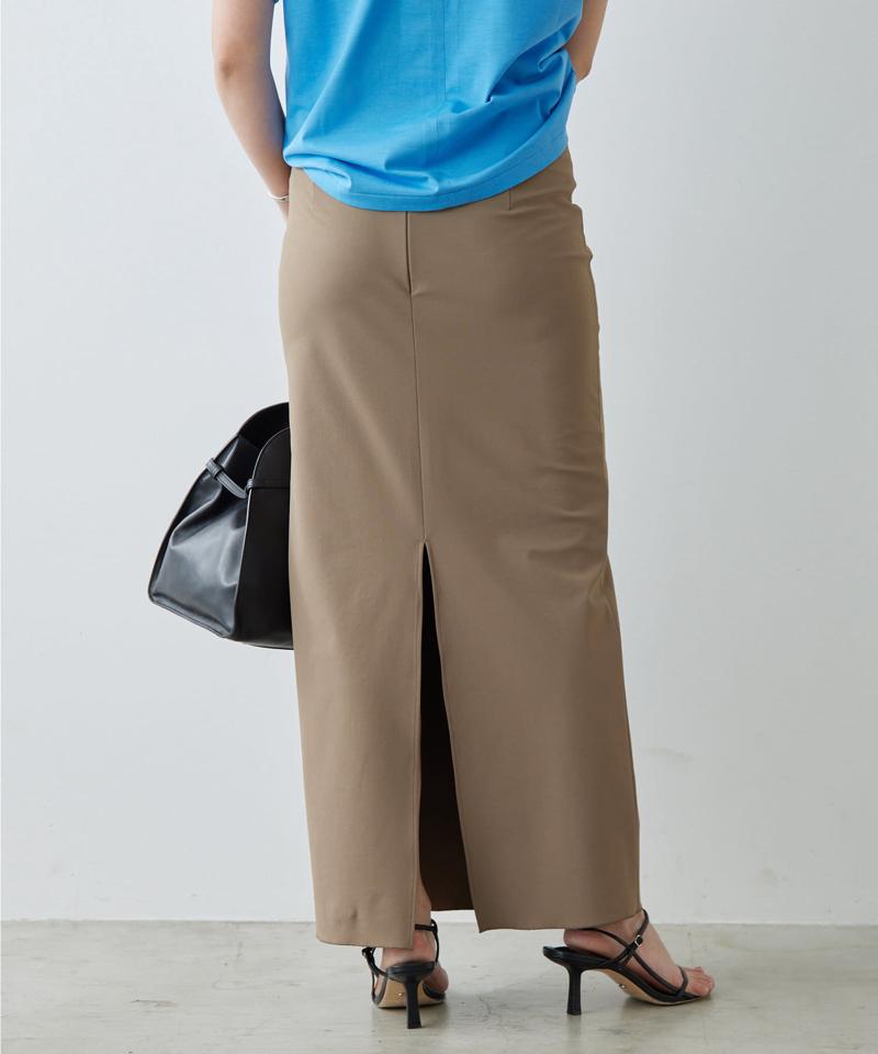 【ガランテ定番スカートに新色CGY登場】【3サイズ展開】ストレッチマキシタイトスカート2