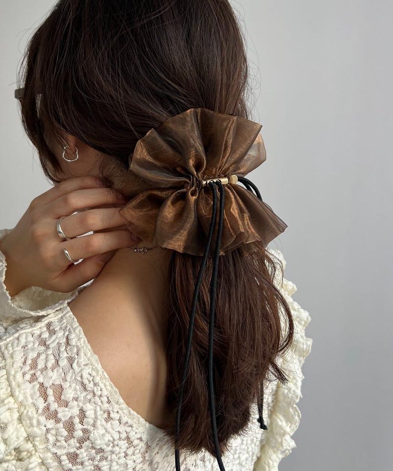 【新色追加】〈GOLDY/ゴールディ〉ドロストオーガンジーシュシュ