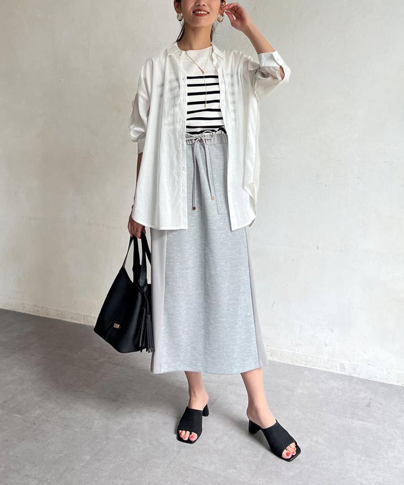 BACKシアーリネンシャツ