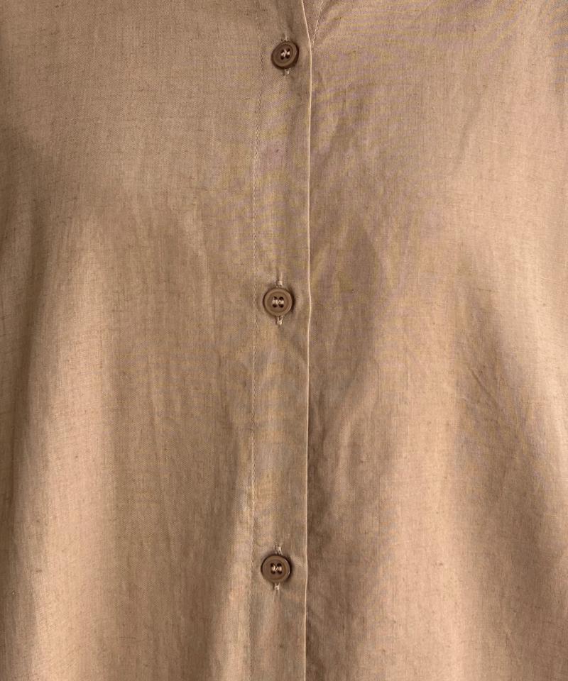 BACKシアーリネンシャツ