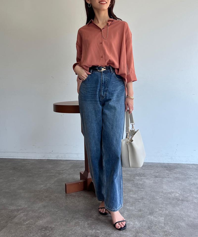 BACKシアーリネンシャツ