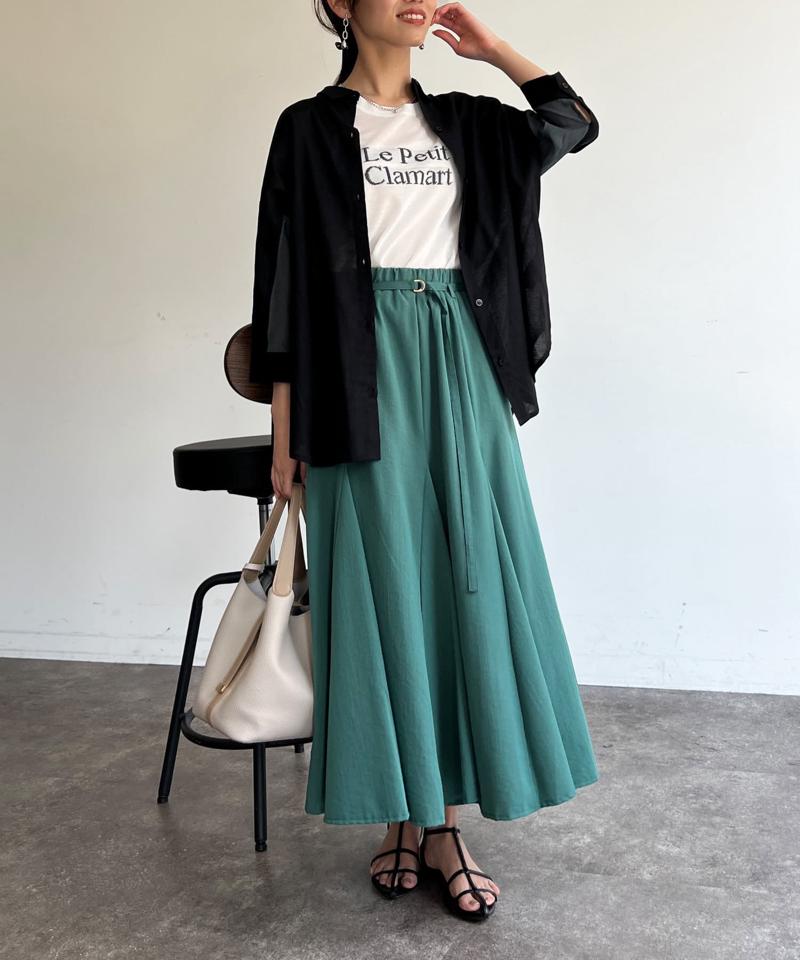 BACKシアーリネンシャツ