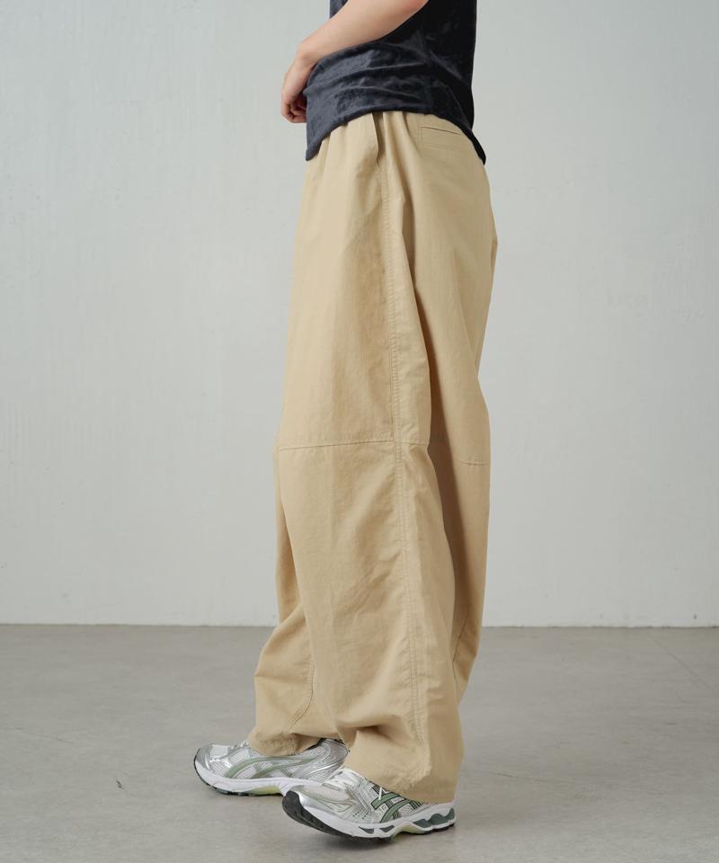 【earthy_】【撥水】ナイロンボリュームパンツ