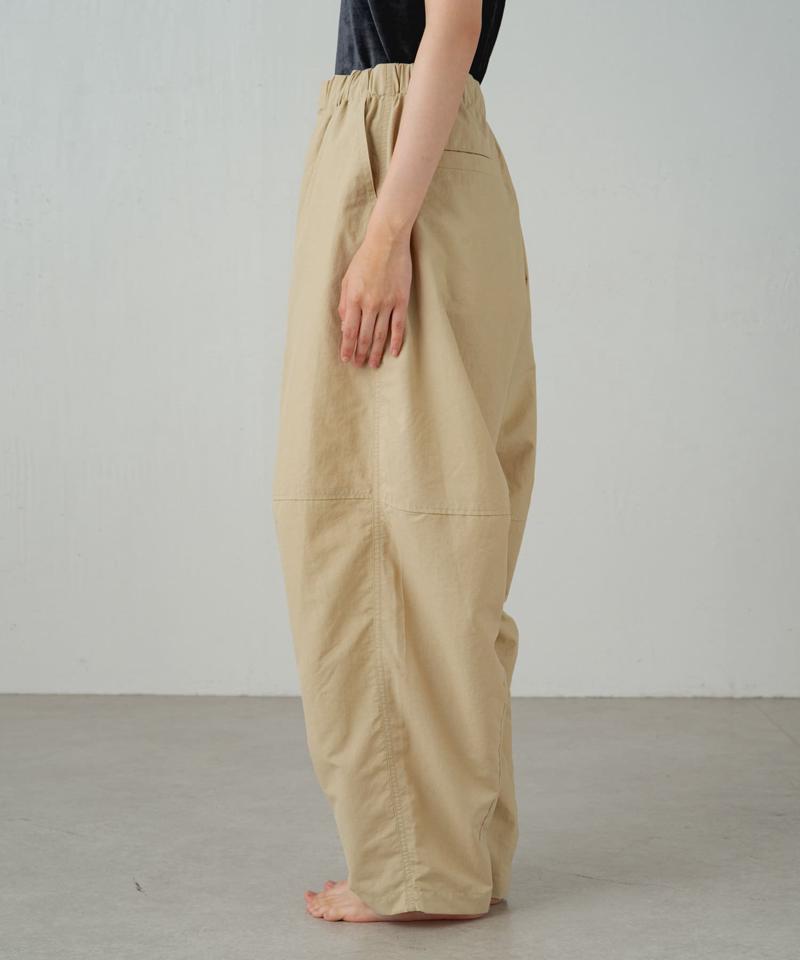 【earthy_】【撥水】ナイロンボリュームパンツ
