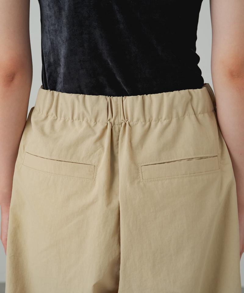 【earthy_】【撥水】ナイロンボリュームパンツ