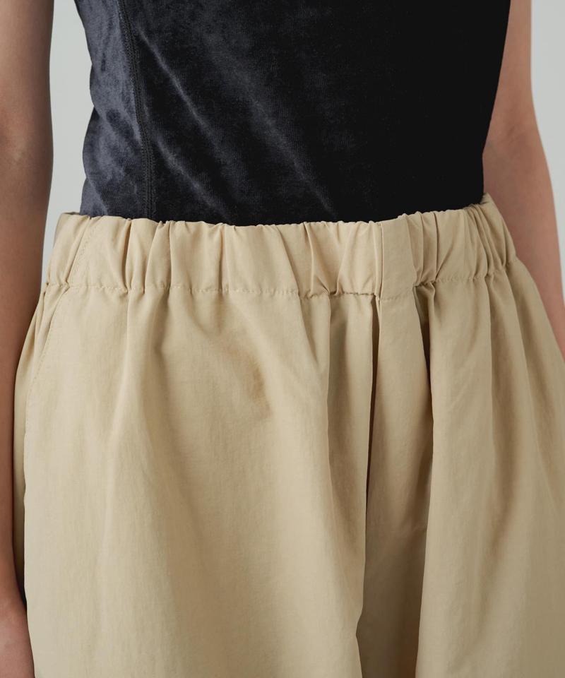 【earthy_】【撥水】ナイロンボリュームパンツ