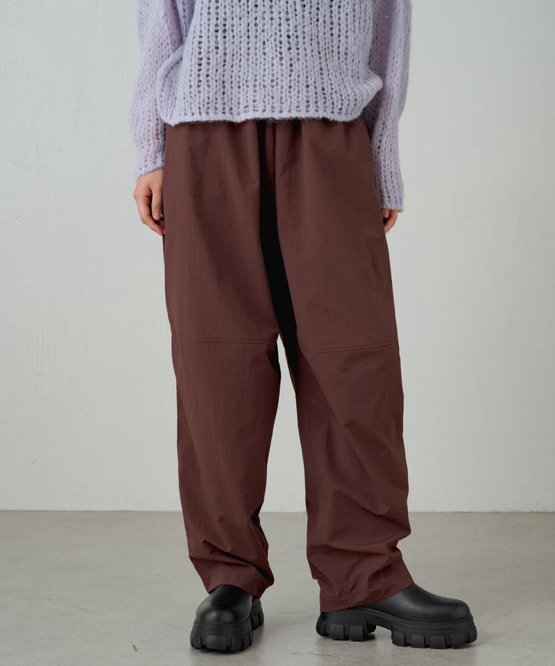 【earthy_】【撥水】ナイロンボリュームパンツ