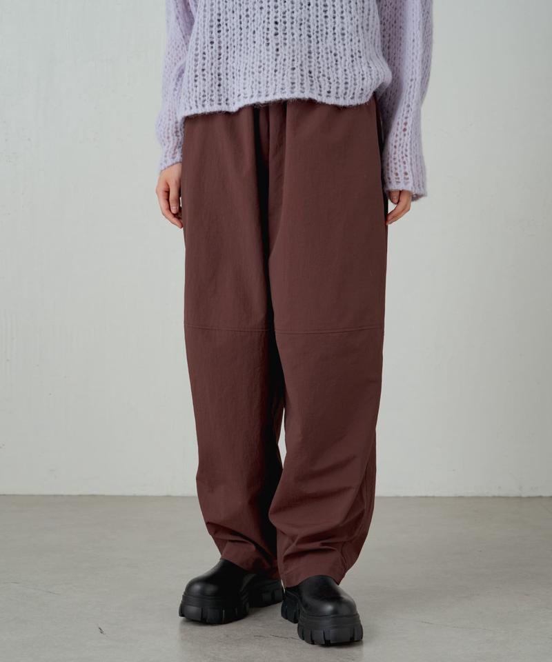 【earthy_】【撥水】ナイロンボリュームパンツ