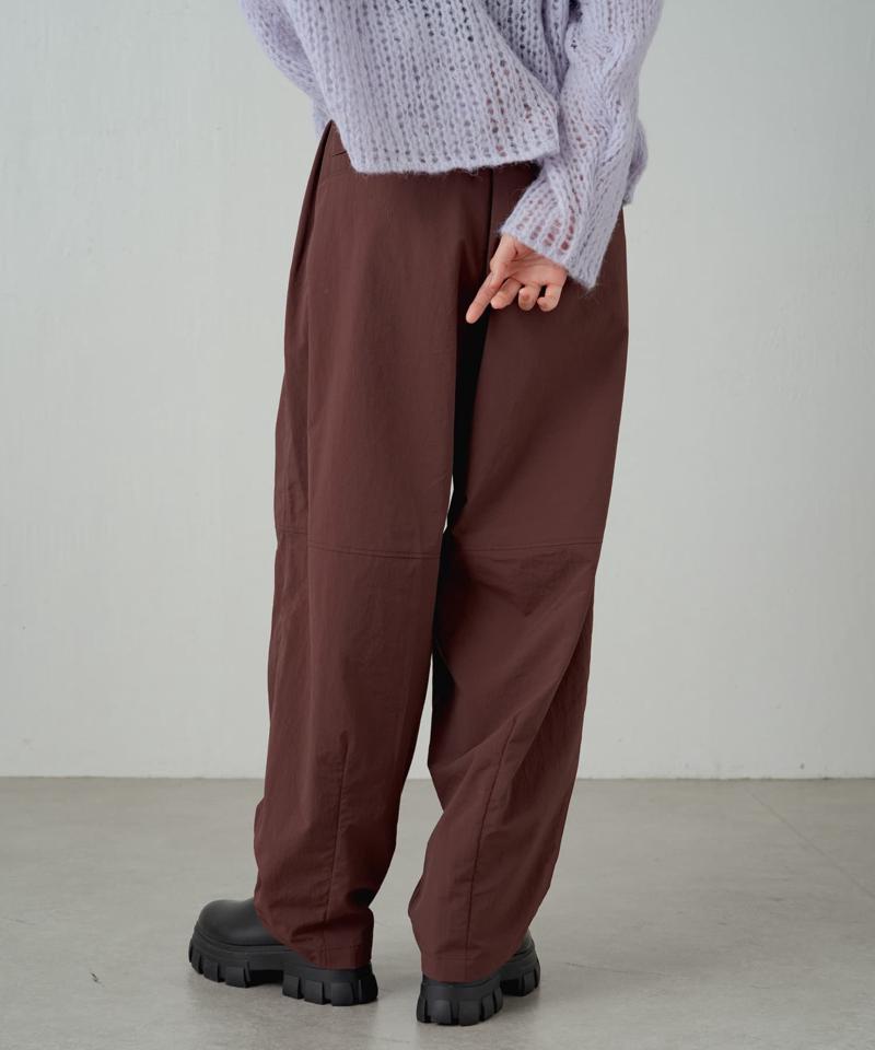 【earthy_】【撥水】ナイロンボリュームパンツ
