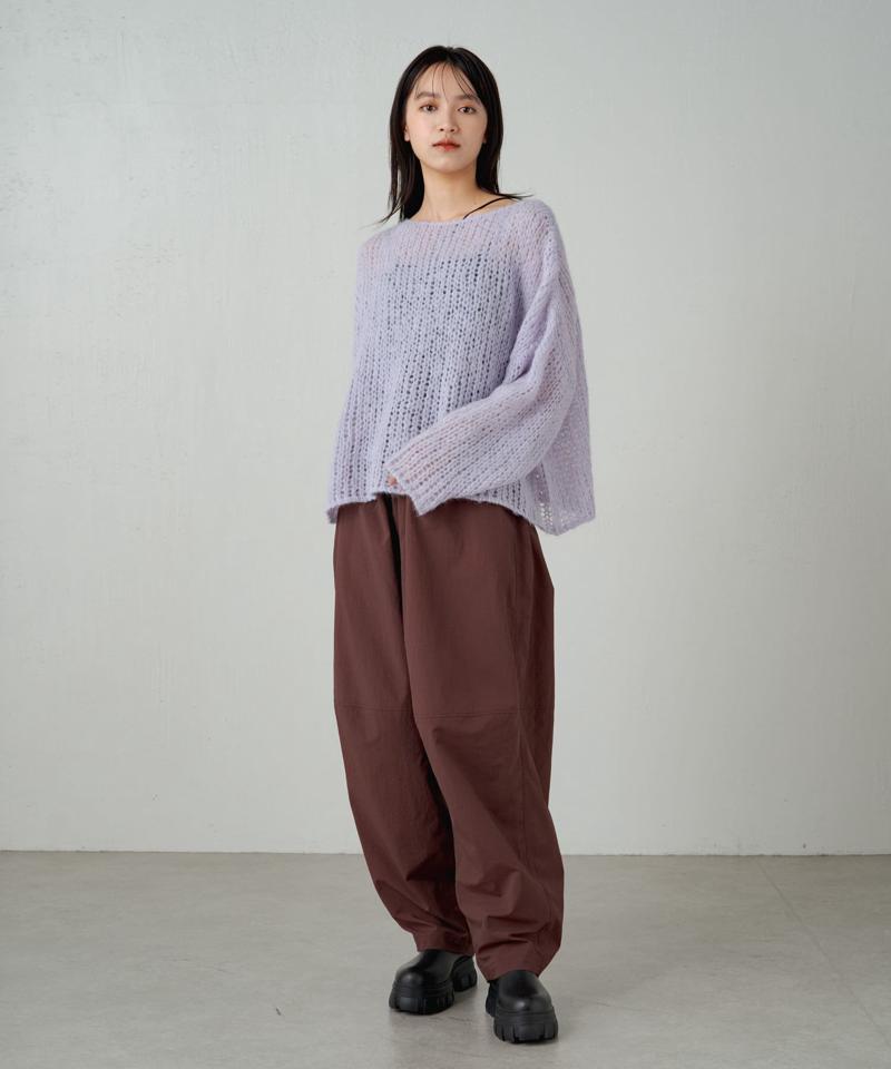 【earthy_】【撥水】ナイロンボリュームパンツ