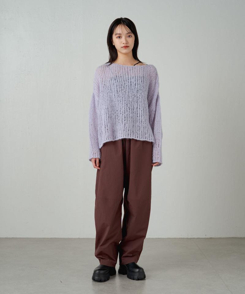 【earthy_】【撥水】ナイロンボリュームパンツ