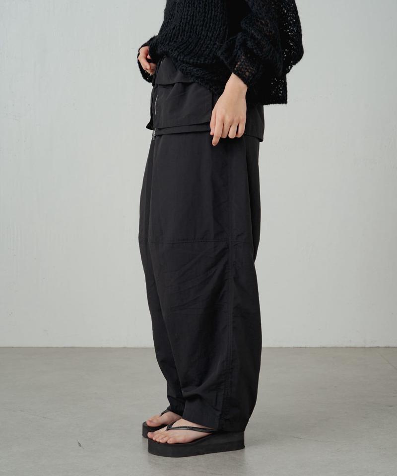 【earthy_】【撥水】ナイロンボリュームパンツ