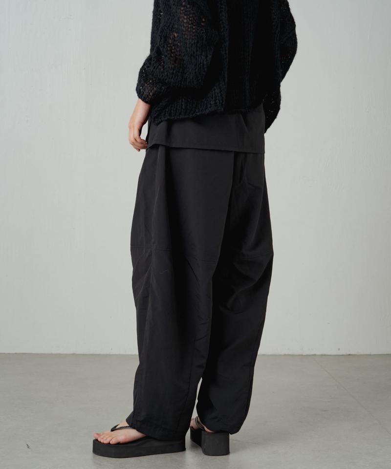 【earthy_】【撥水】ナイロンボリュームパンツ