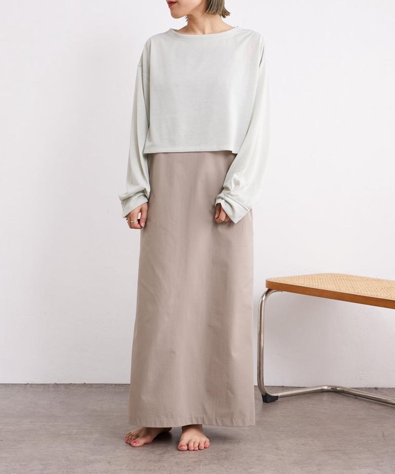 【earthy_】シアークロップドロンT