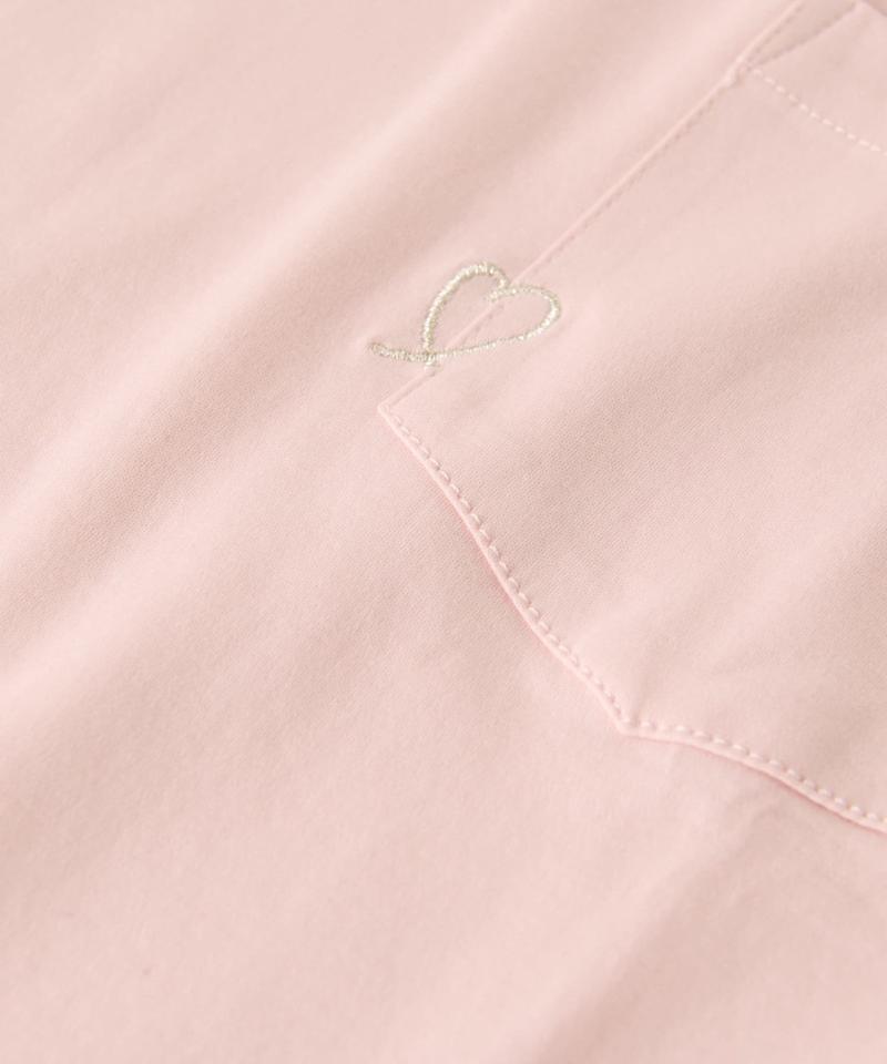 【最高にキュート】ハート刺繍Tシャツ