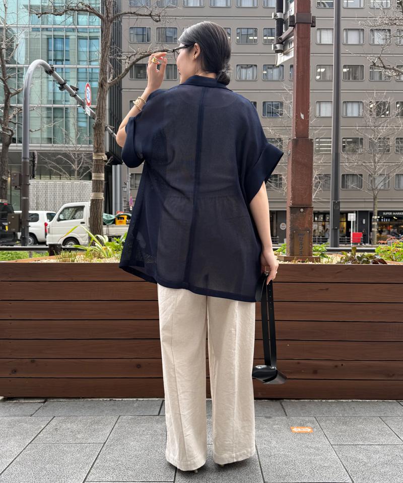 【夏の体型カバーに！】メッシュ半袖ジャケット