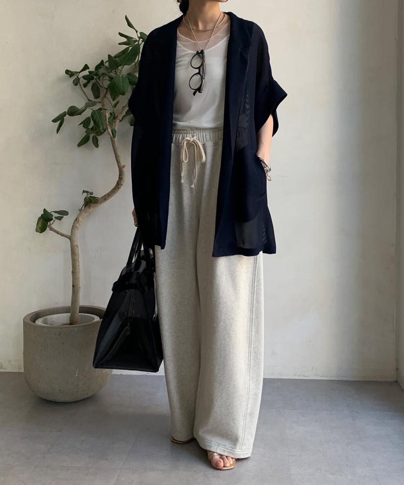 【夏の体型カバーに！】メッシュ半袖ジャケット