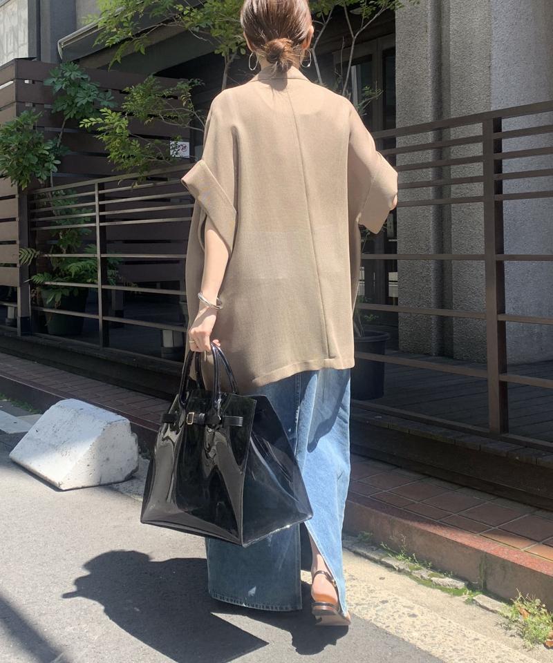 【夏の体型カバーに！】メッシュ半袖ジャケット