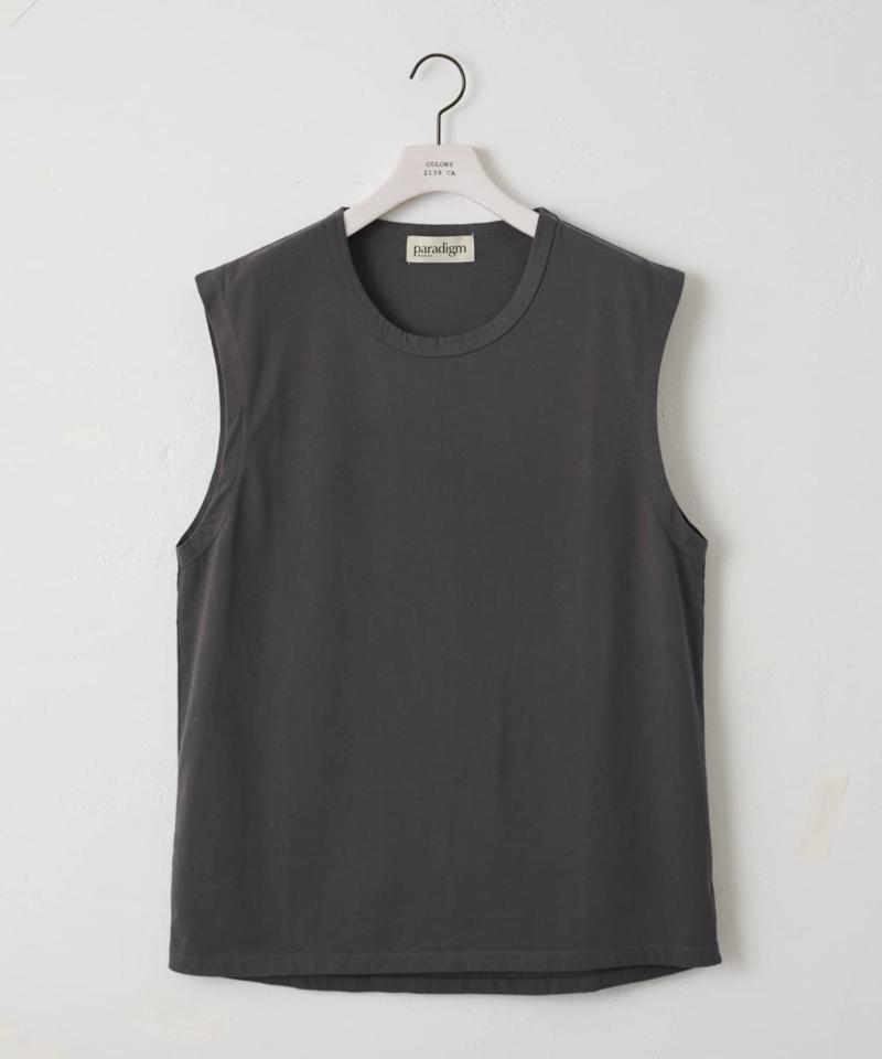 【paradigm】サイロ天竺ノースリーブカットソー