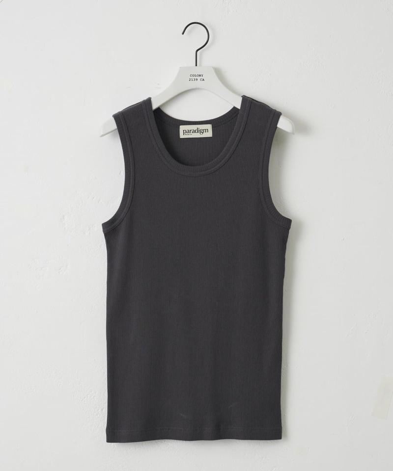 【paradigm】コットンリブユーティリティタンクトップ