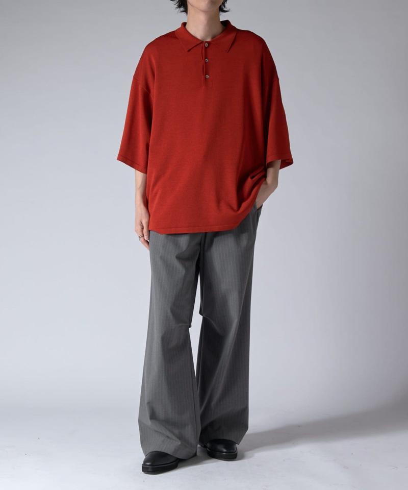 ストライプイージーワイドパンツ