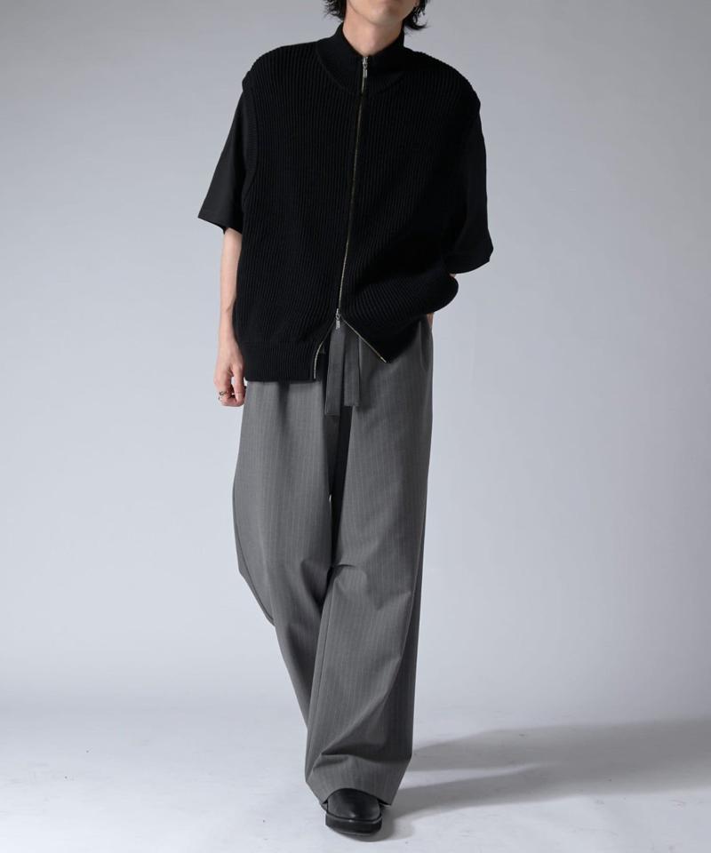 ストライプイージーワイドパンツ