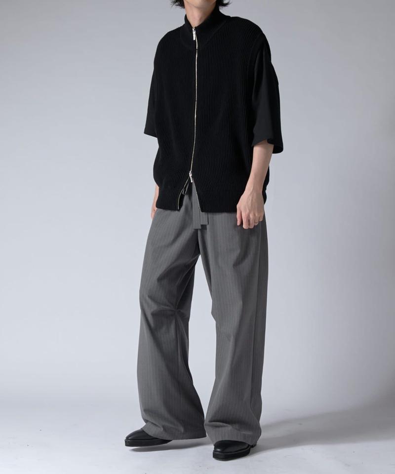 ストライプイージーワイドパンツ