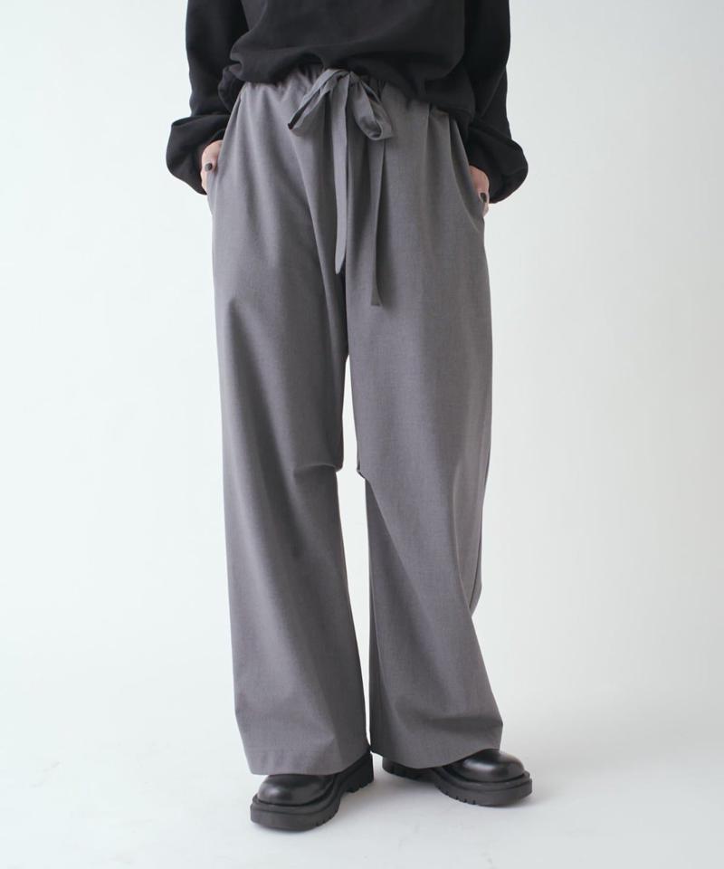 ストライプイージーワイドパンツ