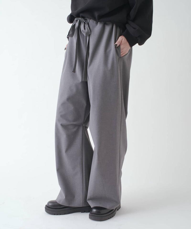 ストライプイージーワイドパンツ