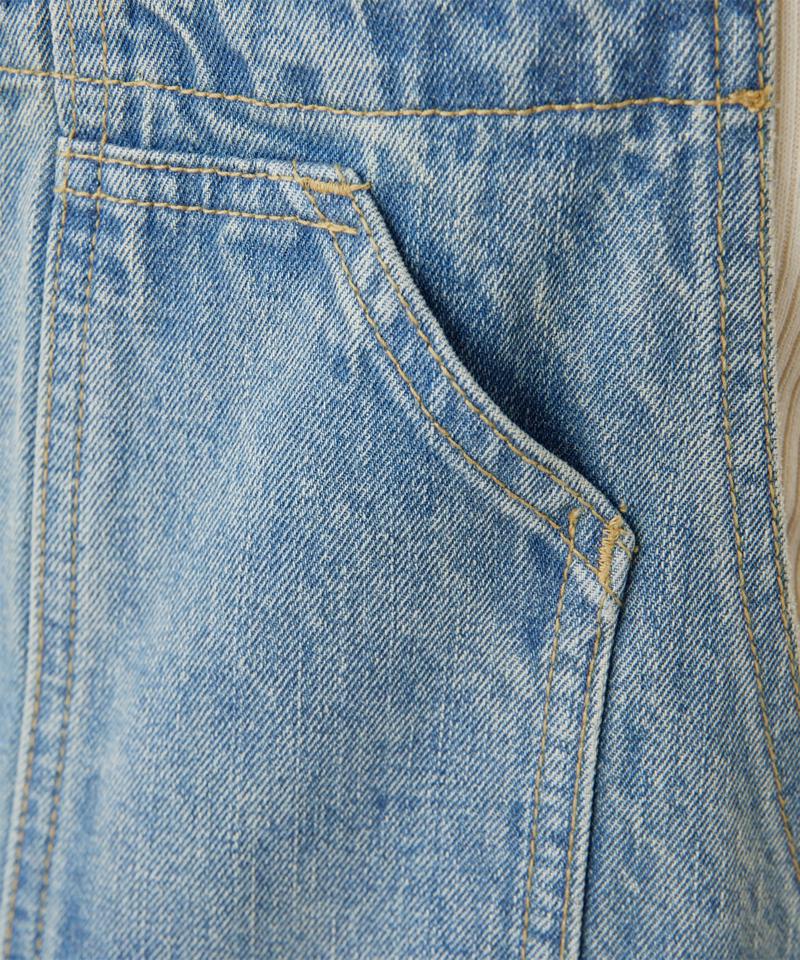 【サイズ展開あり】【長さ調整可能】デニムサロペット