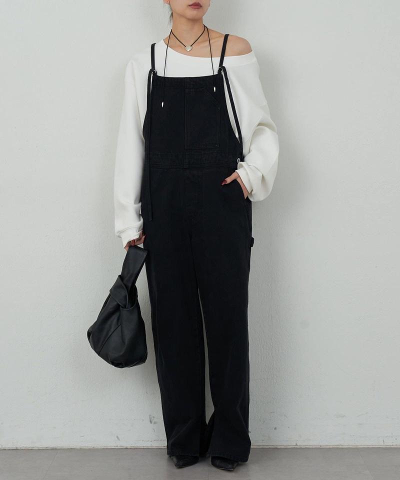 【サイズ展開あり】【長さ調整可能】デニムサロペット