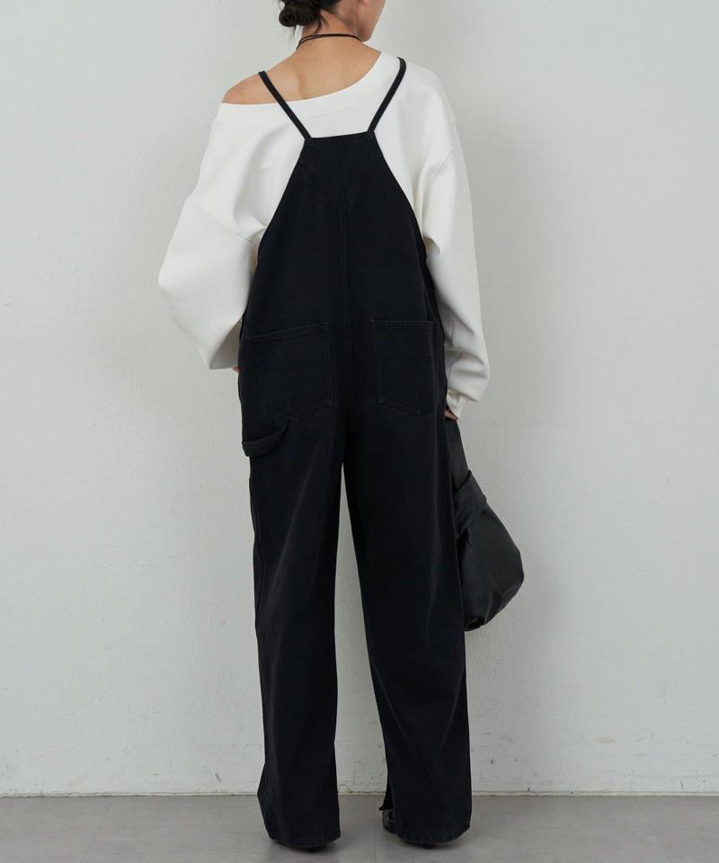 【サイズ展開あり】【長さ調整可能】デニムサロペット