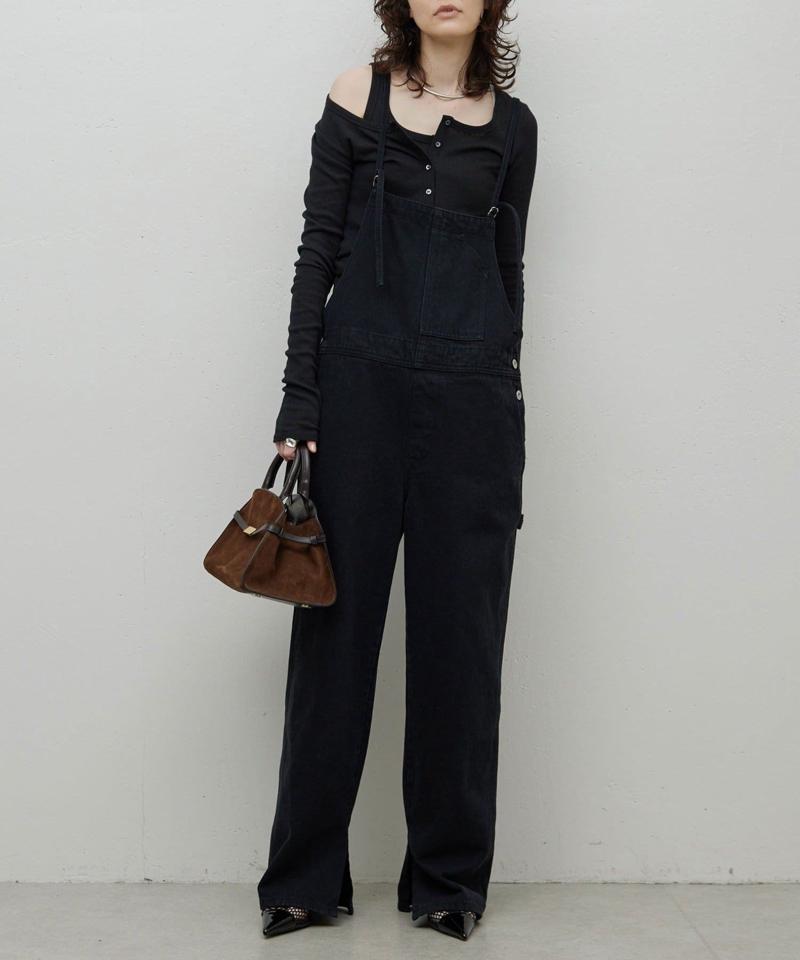【サイズ展開あり】【長さ調整可能】デニムサロペット