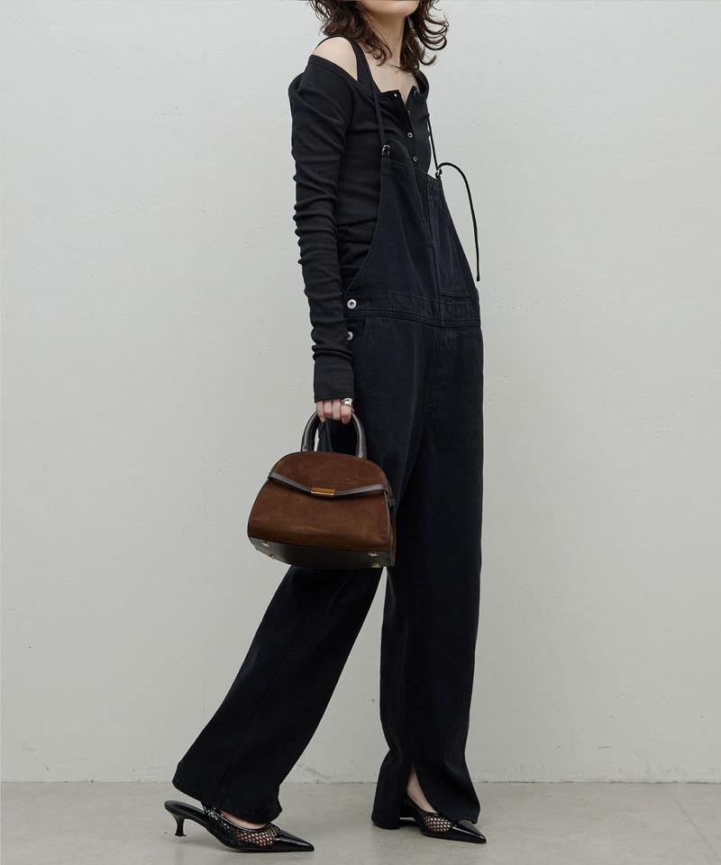 【サイズ展開あり】【長さ調整可能】デニムサロペット