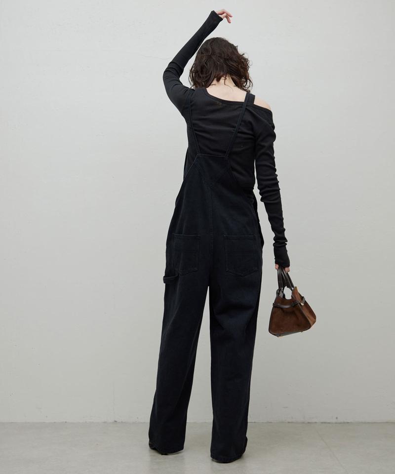 【サイズ展開あり】【長さ調整可能】デニムサロペット