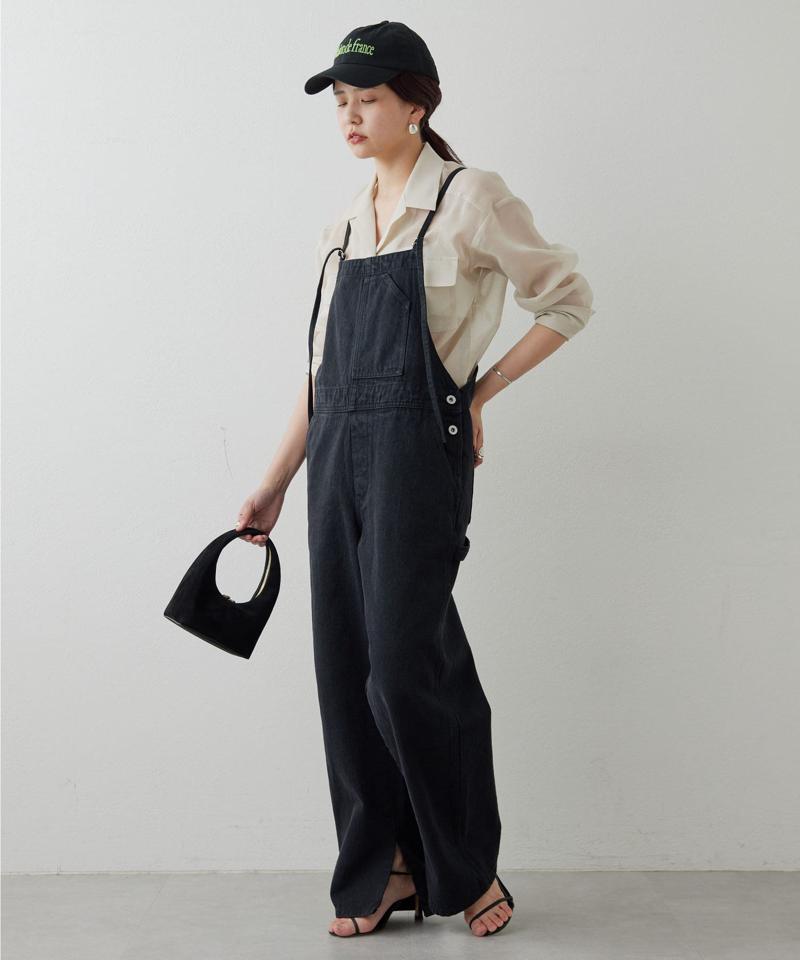 【サイズ展開あり】【長さ調整可能】デニムサロペット