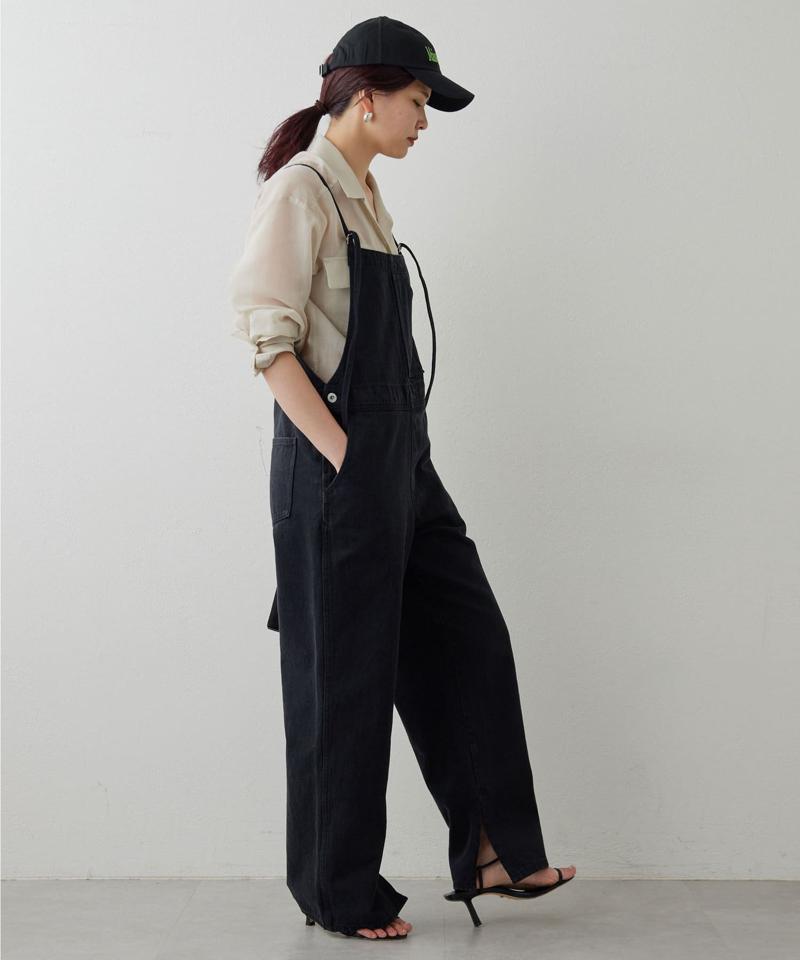 【サイズ展開あり】【長さ調整可能】デニムサロペット