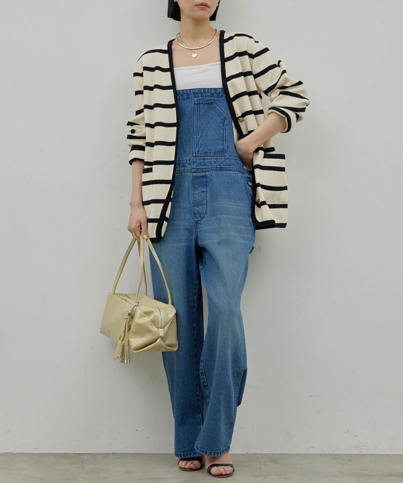 【サイズ展開あり】【長さ調整可能】デニムサロペット