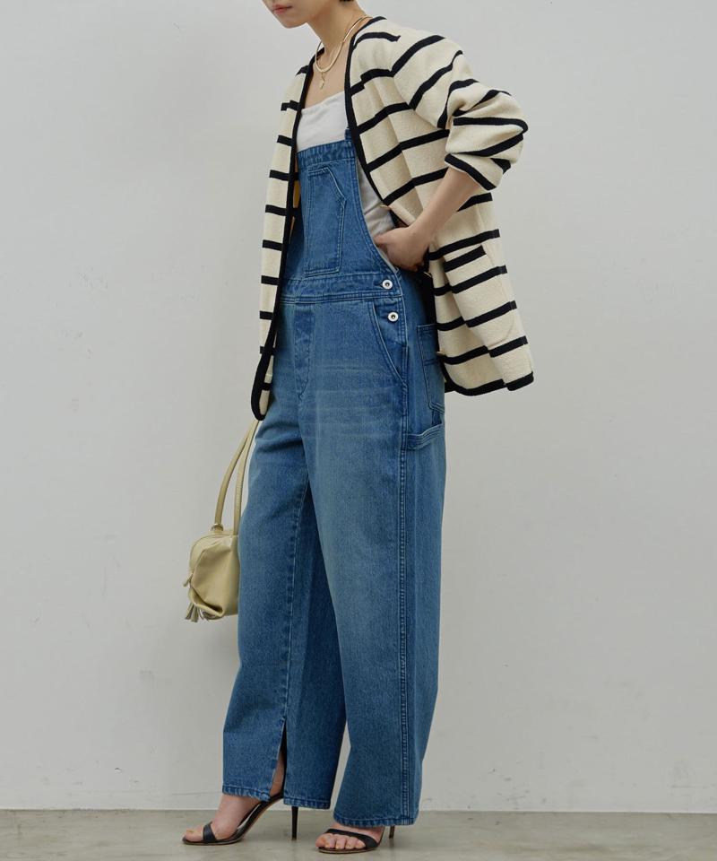 【サイズ展開あり】【長さ調整可能】デニムサロペット