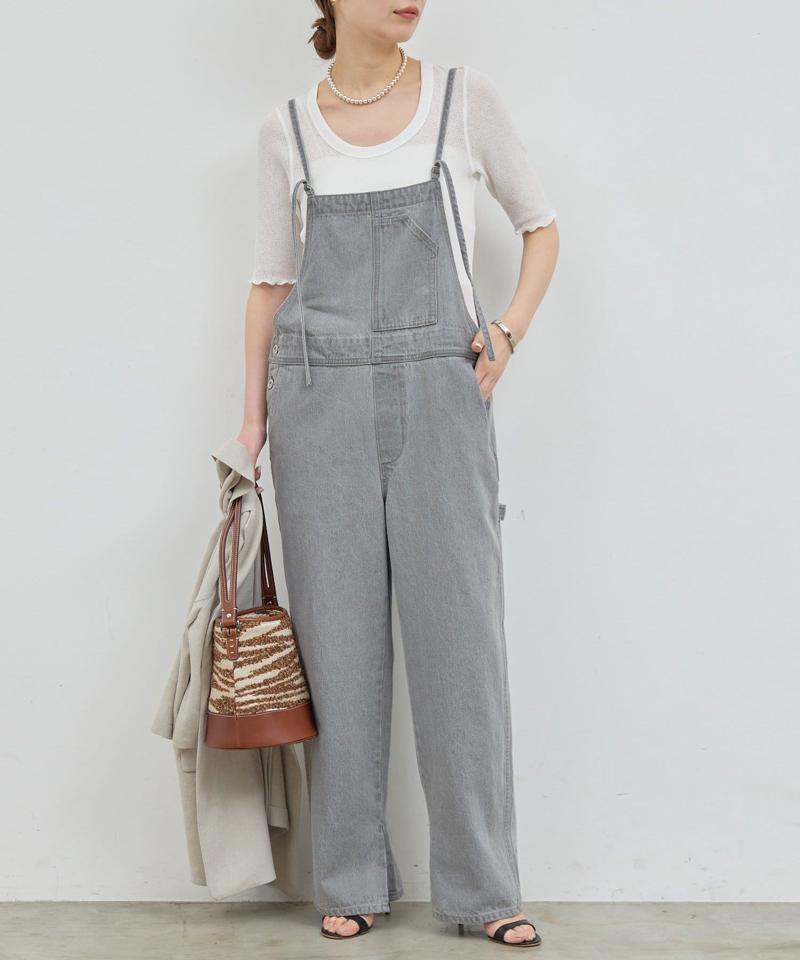 【サイズ展開あり】【長さ調整可能】デニムサロペット