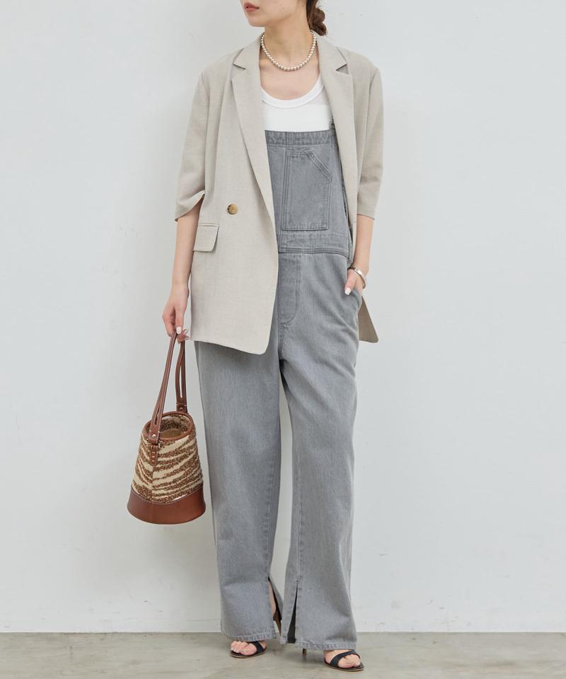 【サイズ展開あり】【長さ調整可能】デニムサロペット