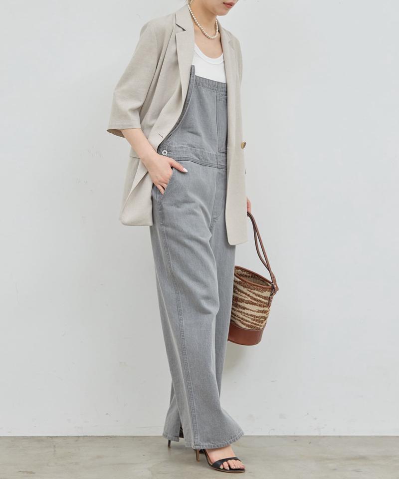 【サイズ展開あり】【長さ調整可能】デニムサロペット